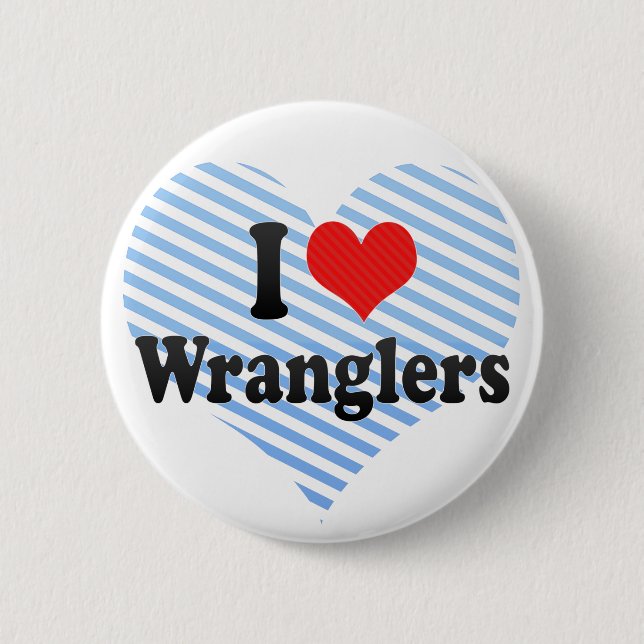 Jag älskar Wranglers Knapp (Framsida)
