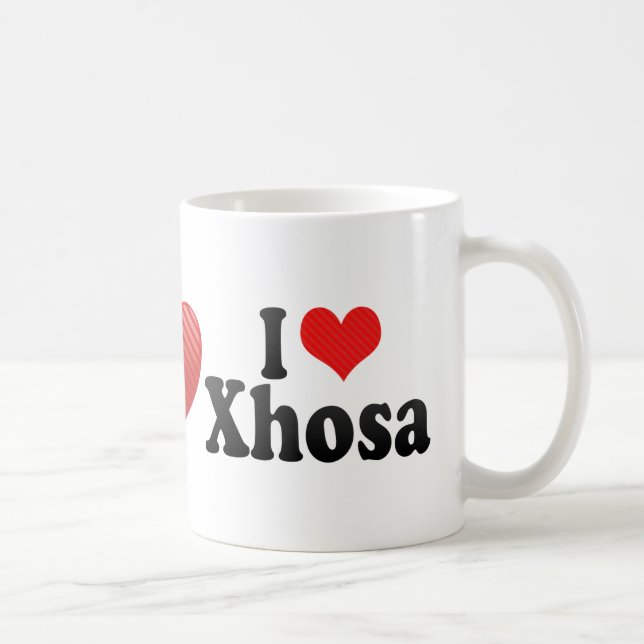 Jag älskar Xhosa Kaffemugg (Höger)