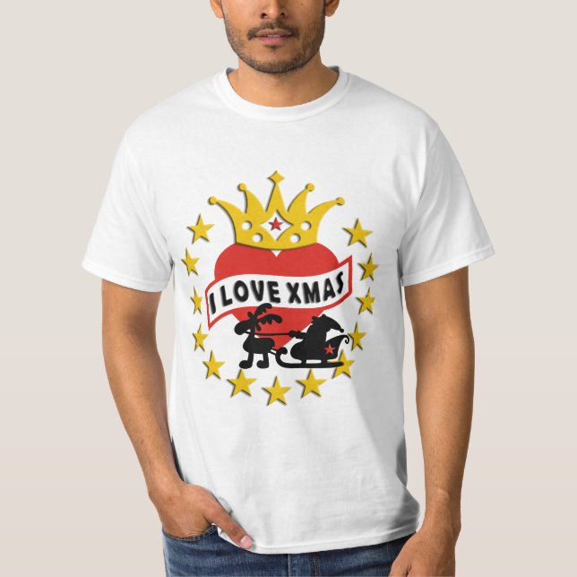 JAG ÄLSKAR Xmas Tee Shirt (Framsida)