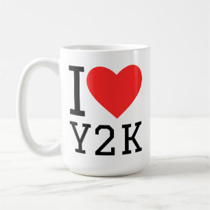 Jag älskar y2k kaffemugg