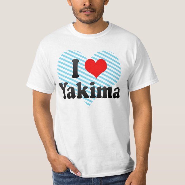 Jag älskar Yakima, United States T Shirt (Framsida)