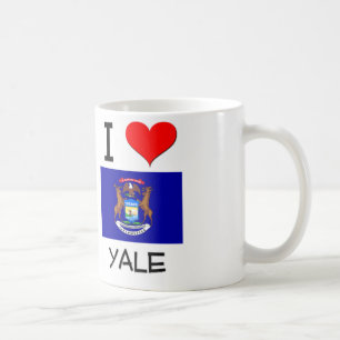 Jag älskar Yale Michigan Kaffemugg