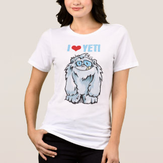 Jag älskar Yeti – Sött Roligt Bigfoot-monster T Shirt