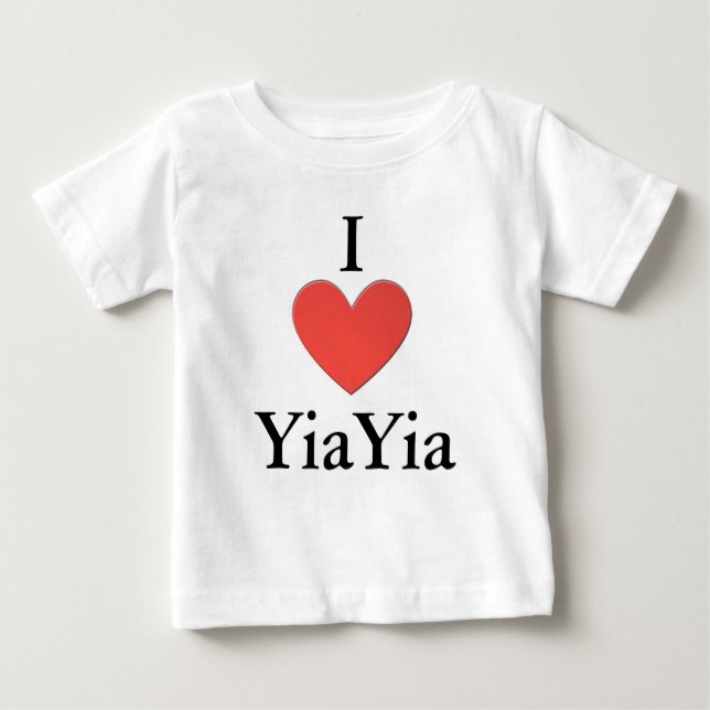 Jag älskar Yiayia ett biet Tee Shirt (Framsida)