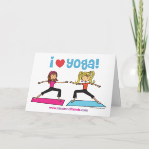 jag älskar yoga kort