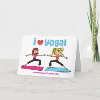jag älskar yoga kort