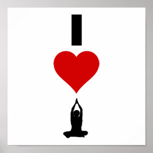 Jag älskar Yoga (lodrät) Poster