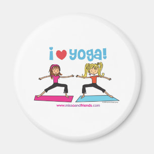 jag älskar yoga magnet