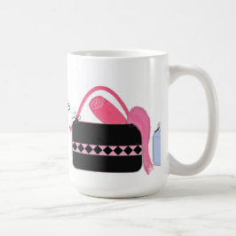 Jag älskar yoga med yogautrustning kaffemugg