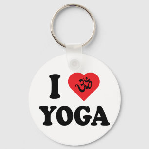 Jag älskar Yoga Nyckelring