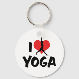Jag älskar Yoga Nyckelring