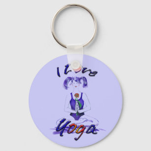 Jag älskar Yoga Nyckelring
