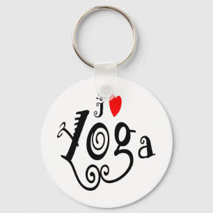 Jag älskar Yoga Nyckelring