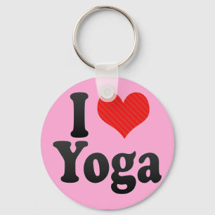 Jag älskar Yoga Nyckelring