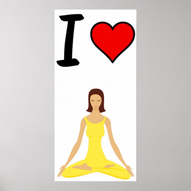 Jag älskar yoga poster (Framsidan)