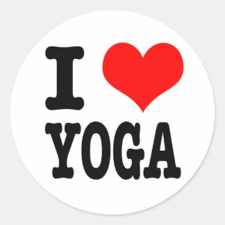JAG ÄLSKAR YOGA RUNT KLISTERMÄRKE