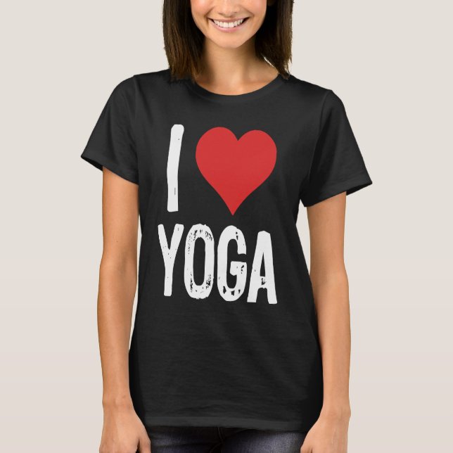 Jag älskar yoga t shirt (Framsida)