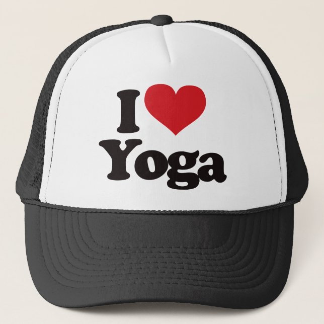 Jag älskar Yoga Truckerkeps (Framsida)