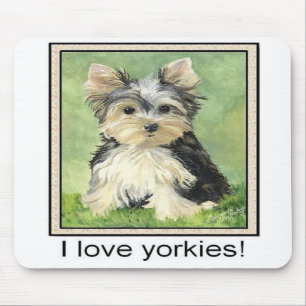 Jag älskar yorkies Mousepad Musmatta