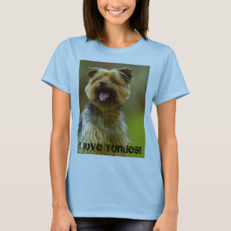 Jag älskar Yorkies! T-tröja T-shirt