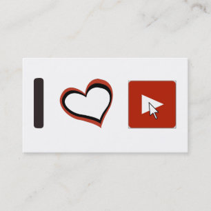 JAG ÄLSKAR YOUTUBE SYMBOLER VISITKORT