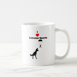 Jag älskar ytterlighetsportar kaffemugg