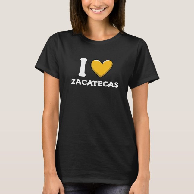 Jag älskar Zacatecas Mexiko  2 T Shirt (Framsida)