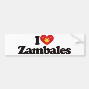 Jag älskar Zambales Bildekal