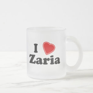 Jag älskar Zaria Frostad Glasmugg