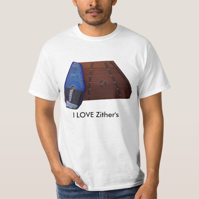 JAG ÄLSKAR zither'sens T-tröja Tröja (Framsida)