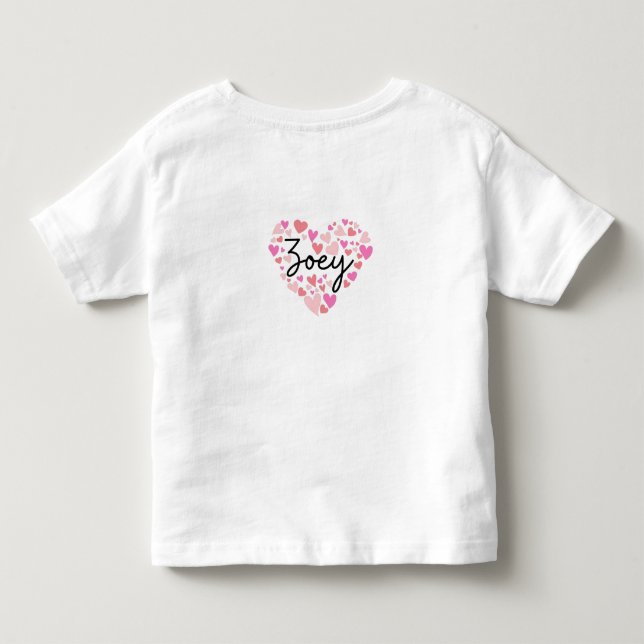 Jag älskar Zoey T Shirt (Baksida)
