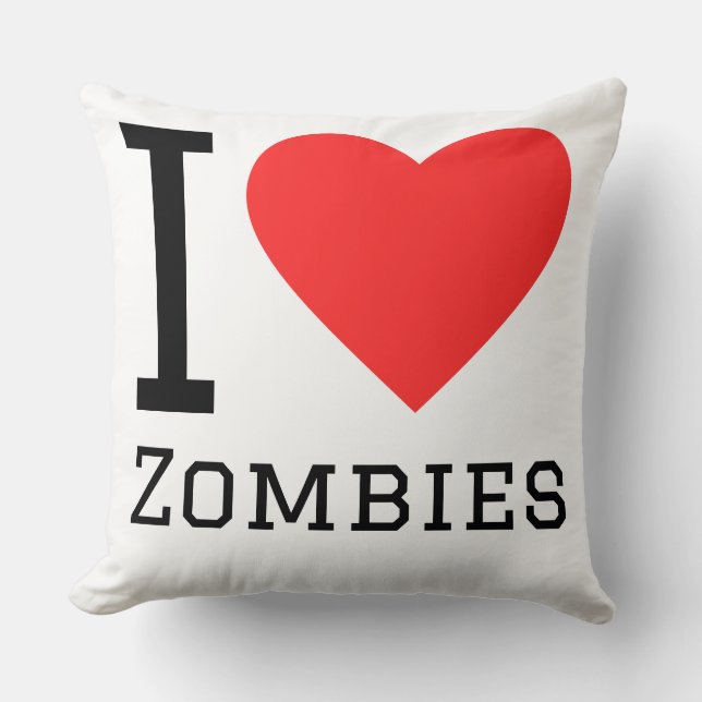 Jag älskar zombies kudde (Framsida)