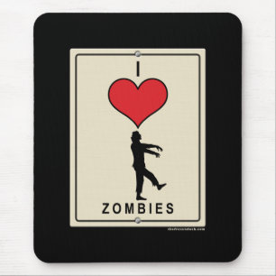 Jag älskar Zombies Musmatta