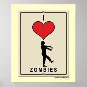 Jag älskar Zombies Poster