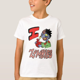 JAG ÄLSKAR ZOMBIES som avslutas 3 T-shirt