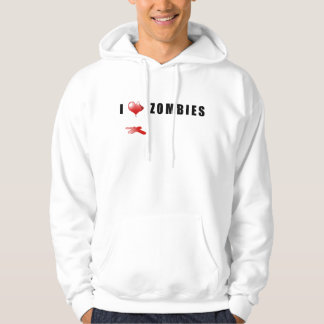 Jag älskar Zombieshoodien Sweatshirt