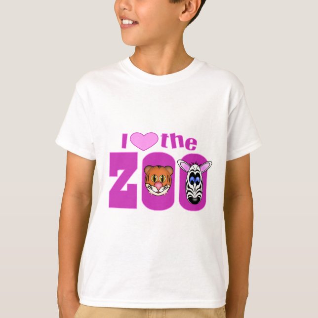 Jag älskar Zoo T-shirt (Framsida)