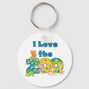 Jag älskar zooen Keychain Nyckelring