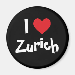 Jag älskar Zürich Magnet