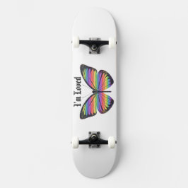 Jag älskas fjäril skateboard