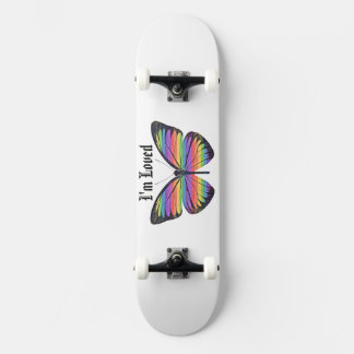 Jag älskas fjäril skateboard