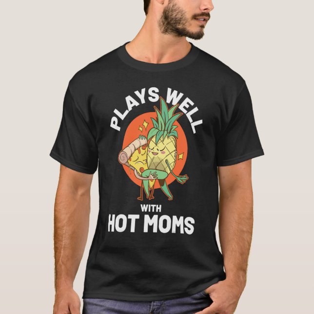 Jag Ananas Hetaste Mammor T Shirt (Framsida)
