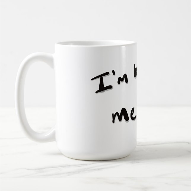 Jag andas en köttfärs en kaffemugg (Vänster)