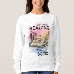 Jag ångrar inte att jag läste bokar boklover-tröja t shirt