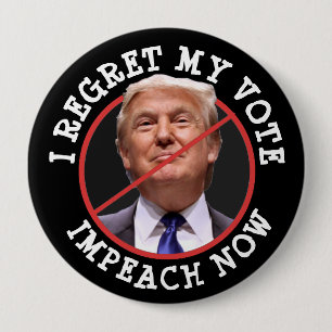 Jag ångrar min röst, knapp på antiDonald Trump