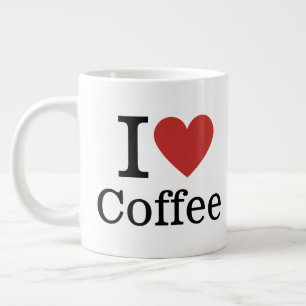 Jag ❤️ ANPASSADET kaffe Jumbo Mugg