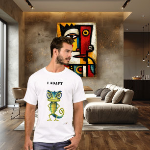 Jag Anpassar Rolig Chameleont-Shirt T Shirt