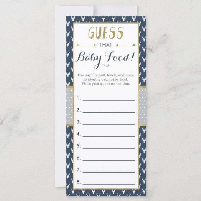 Jag antar att Baby matspel, babyskåda, Hjort (Framsida)