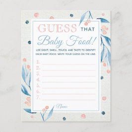 Jag antar att Baby Matspel, babyskor, blått, Rosa Flygblad