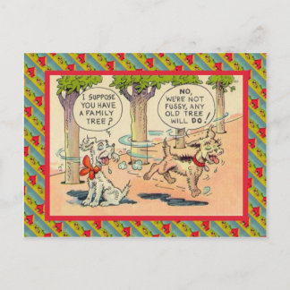 Jag antar att du har familj träd vykort